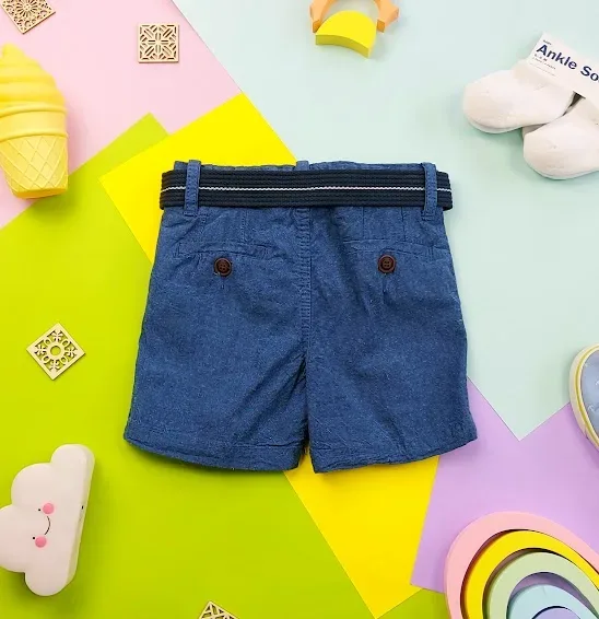 Short para niño color azul