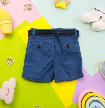 Short para niño color azul