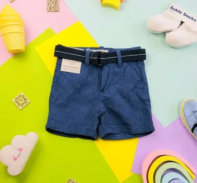 Short para niño color azul