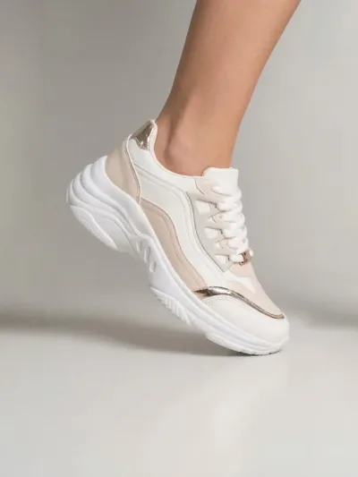 Tennis Menina para dama MOLLY #COLOR BEIGE
