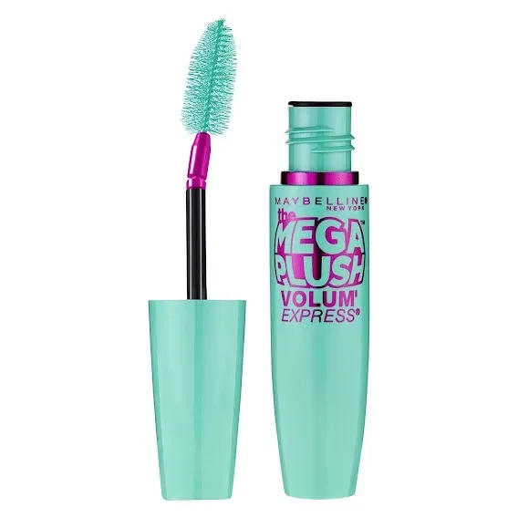 Mascara de Pestañas Maybelline New York Volume Express Mega Plush- Blackest Black 270.