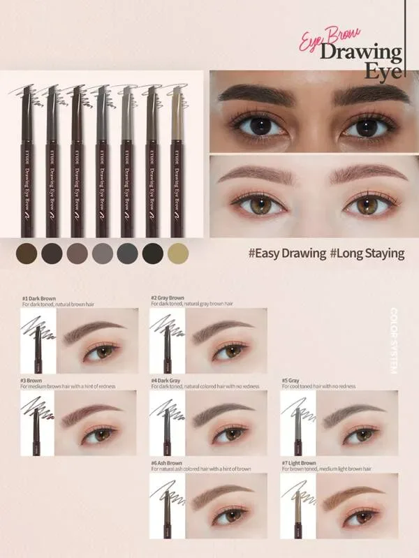Lapiz de cejas de larga duración #1 Brown