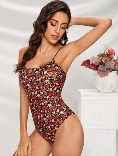 Body para dama con estampado floral  multifloral