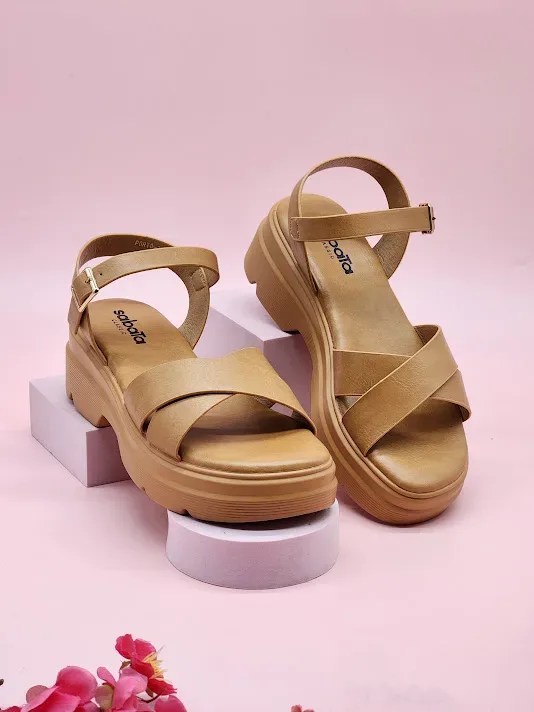 Sandalias Sabata para dama porto-2433 CAMEL