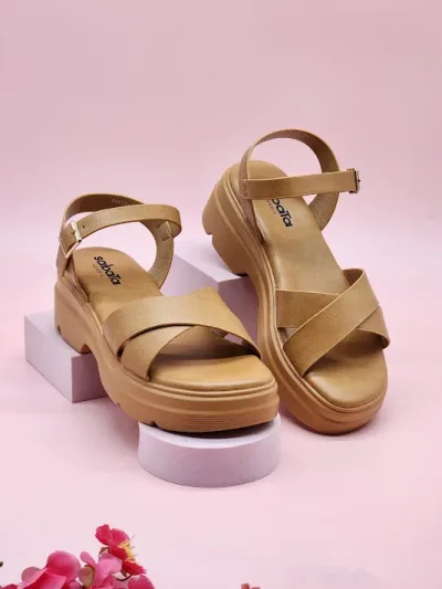 Sandalias Sabata para dama porto-2433 CAMEL
