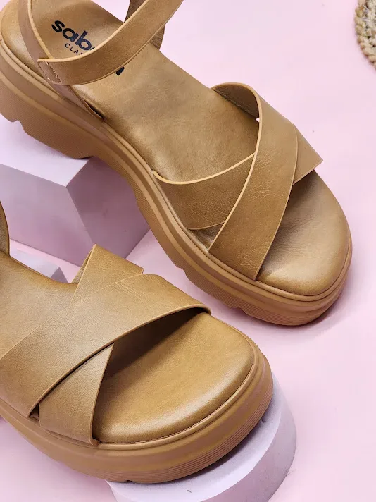Sandalias Sabata para dama porto-2433 CAMEL