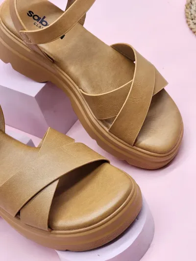 Sandalias Sabata para dama porto-2433 CAMEL