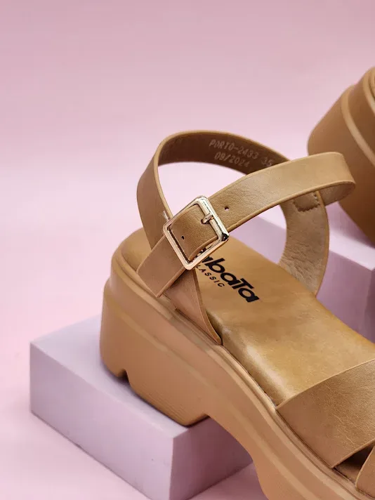 Sandalias Sabata para dama porto-2433 CAMEL