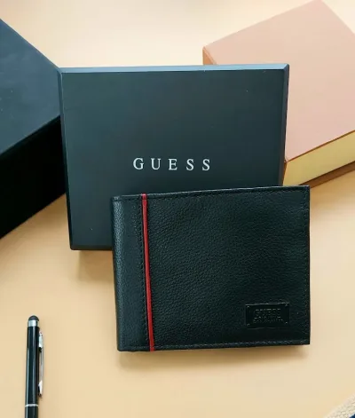 Billetera Guess para caballero color negro