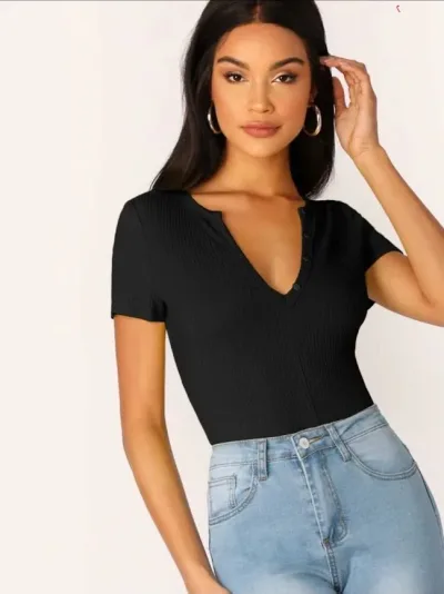 Camiseta para dama color negro