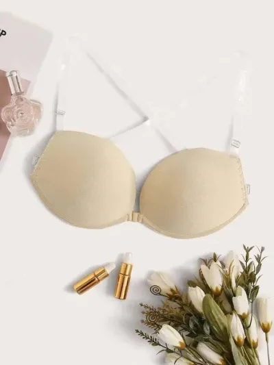 Sujetador sin tirantes para dama color beige