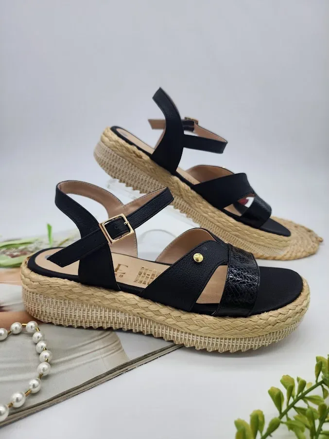 Sandalias Colombianas para Dama color Negro VQ 905