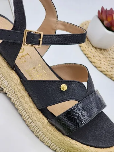 Sandalias Colombianas para Dama color Negro VQ 905