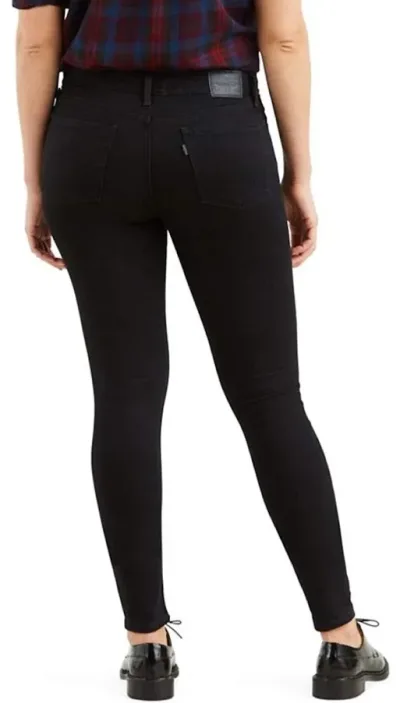 Jeans para dama Levis 710-0034 super skinny color negro