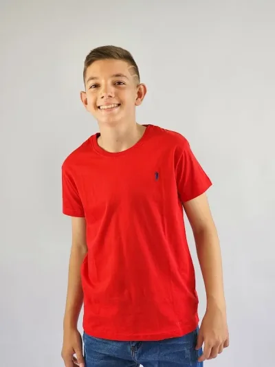 Camiseta Cambrige Polo para niño color rojo