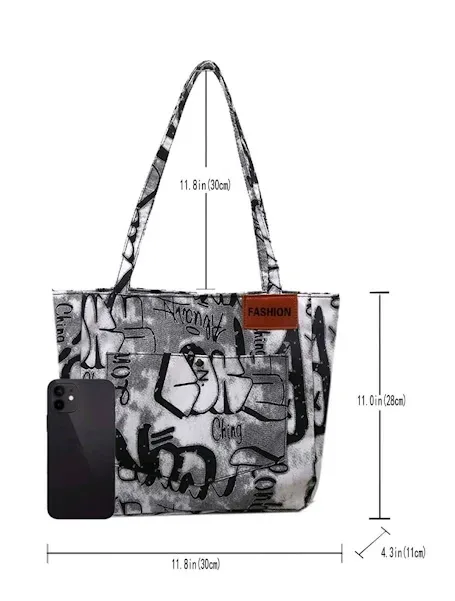 Bolso para dama con estampado de letra