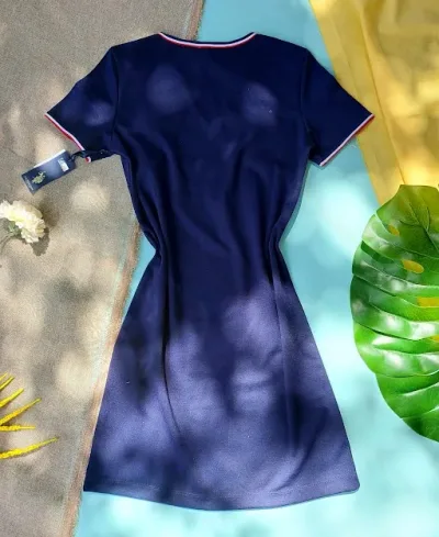 Vestido U.S Polo para dama color azul oscuro