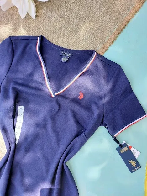 Vestido U.S Polo para dama color azul oscuro