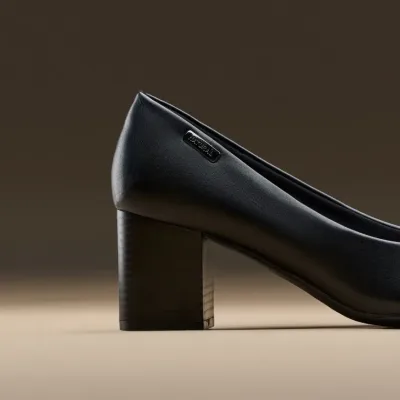 Tacones Natural Cristine Black para dama