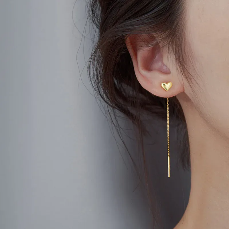 Aretes para dama de acero de titanio