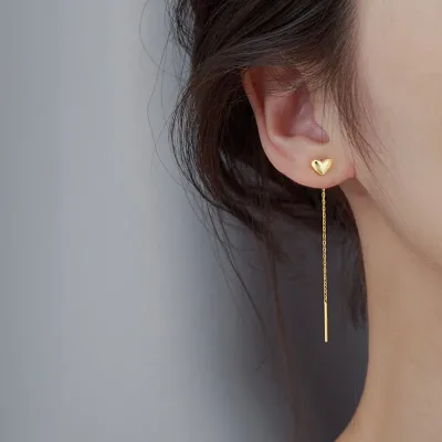 Aretes para dama de acero de titanio