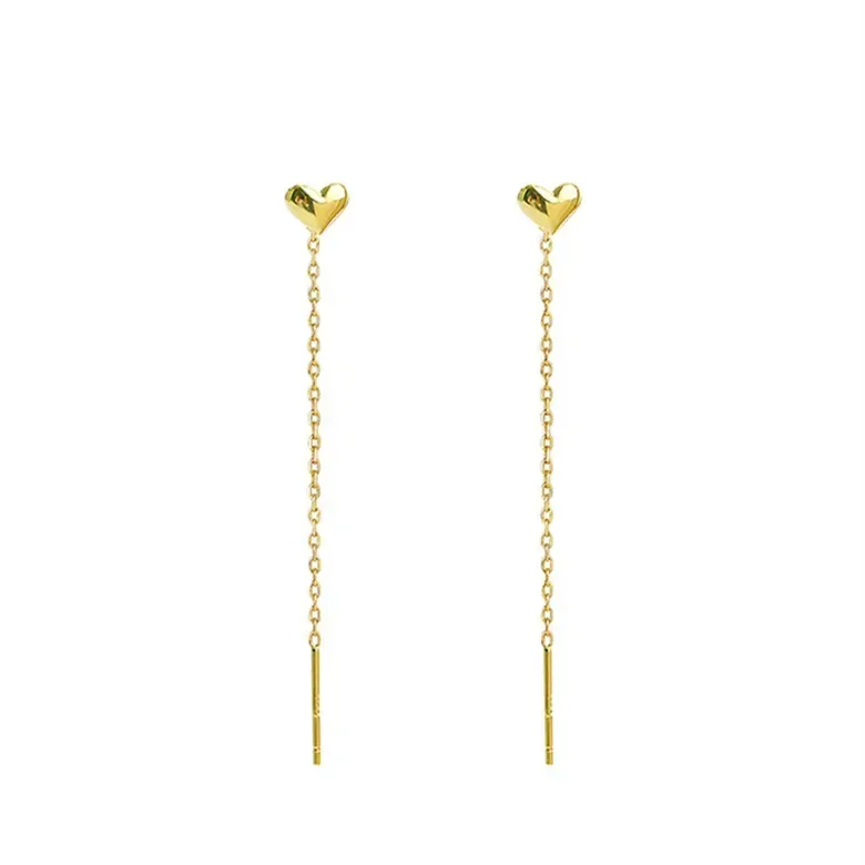 Aretes para dama de acero de titanio