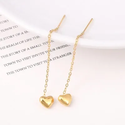 Aretes para dama de acero de titanio