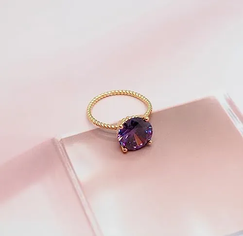 Anillo de plata y circonia