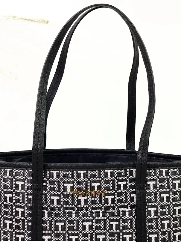 Bolso Tommy Hilfiger para dama color blanco y negro