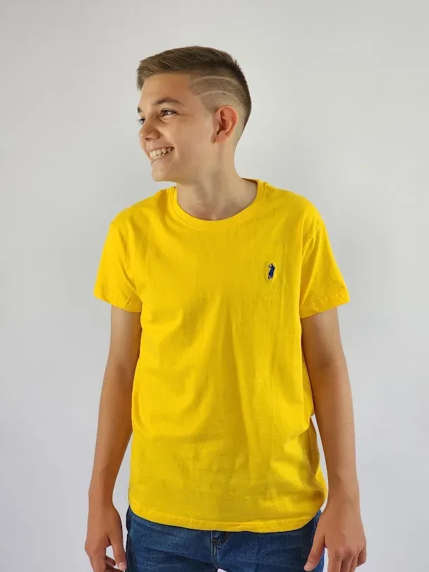 Camiseta Cambrige Polo para niño color amarillo