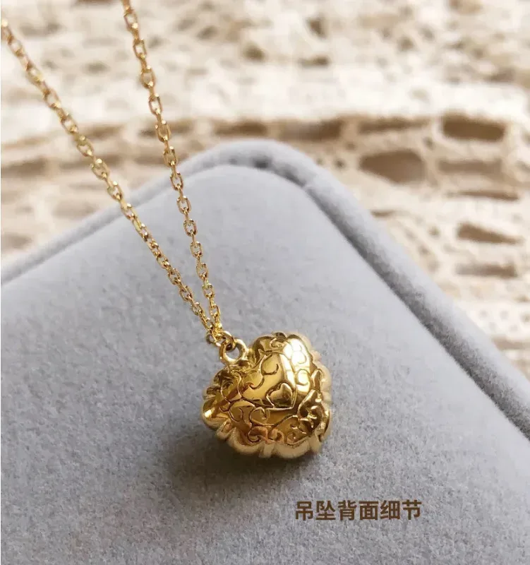 Collar de acero inoxidable chapado en oro