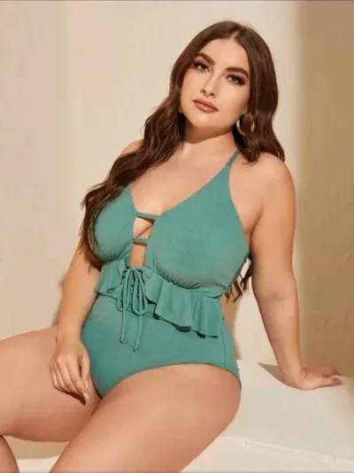 Vestido de baño para dama color verde