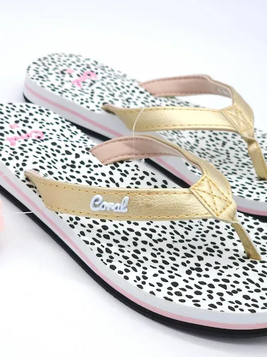 Sandalias Bora bora gold Coral para dama