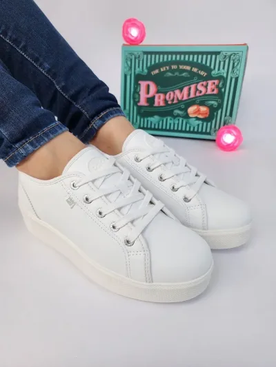 Tenis Promise Tiramisú White para Dama