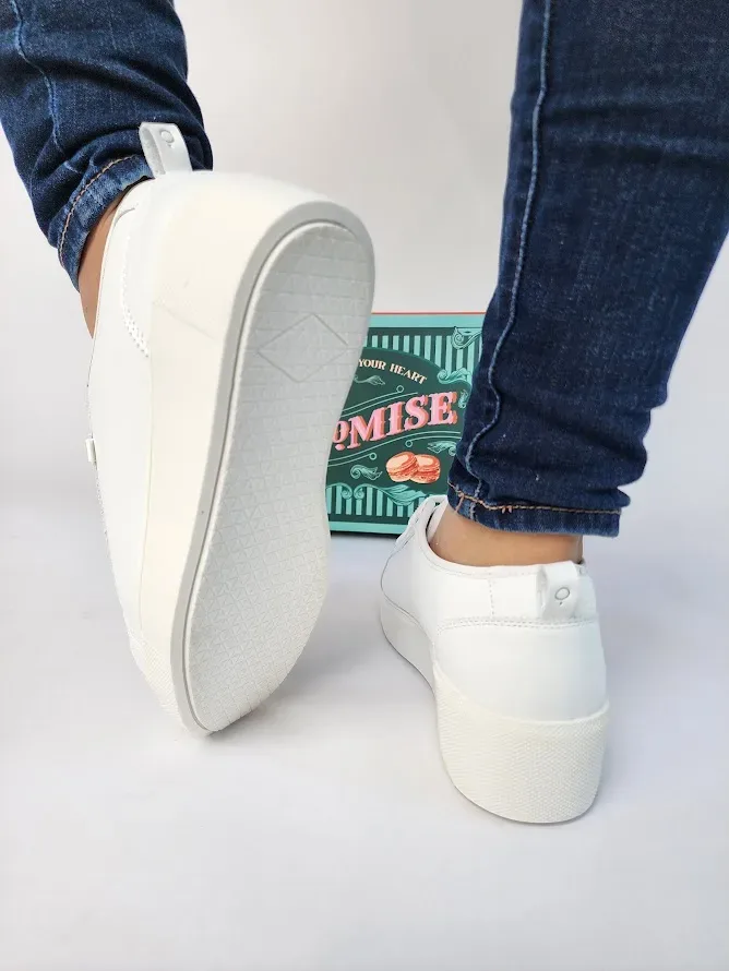 Tenis Promise Tiramisú White para Dama