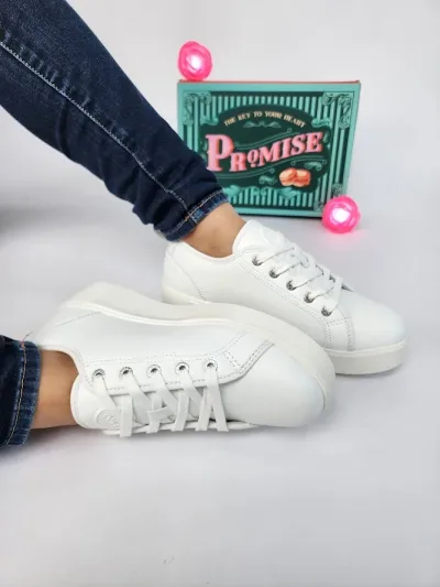 Tenis Promise Tiramisú White para Dama