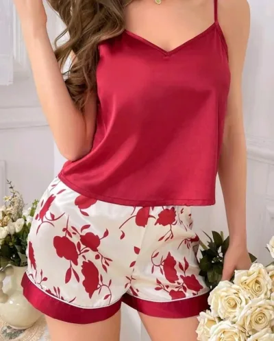 Pijama para Dama color vino