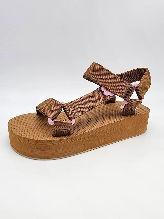 Sandalias Coral Cliff 4 Camel Tex para dama