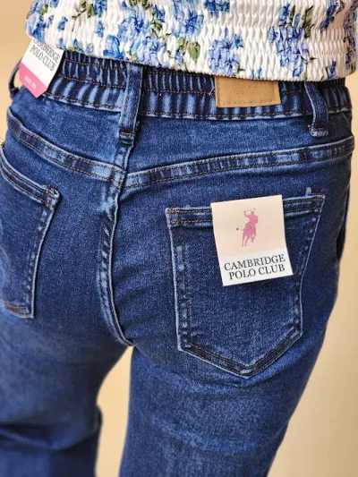 Jeans Cambridge Polo Club para niña CP-7-165075 COLOR AZUL OSCURO