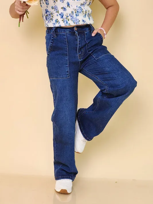 Jeans Cambridge Polo Club para niña CP-7-165075 COLOR AZUL OSCURO