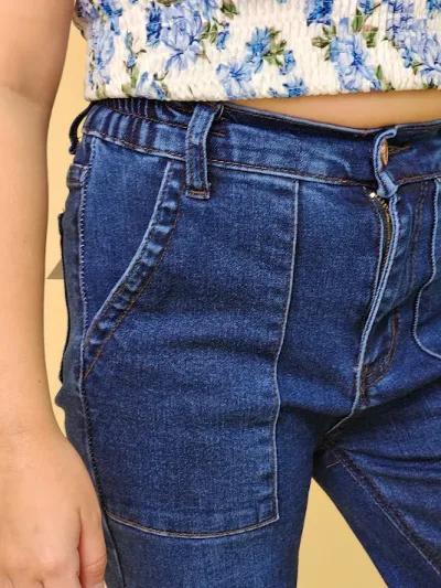 Jeans Cambridge Polo Club para niña CP-7-165075 COLOR AZUL OSCURO
