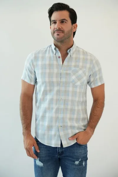 Camisa Hummer para caballero diseño a cuadros