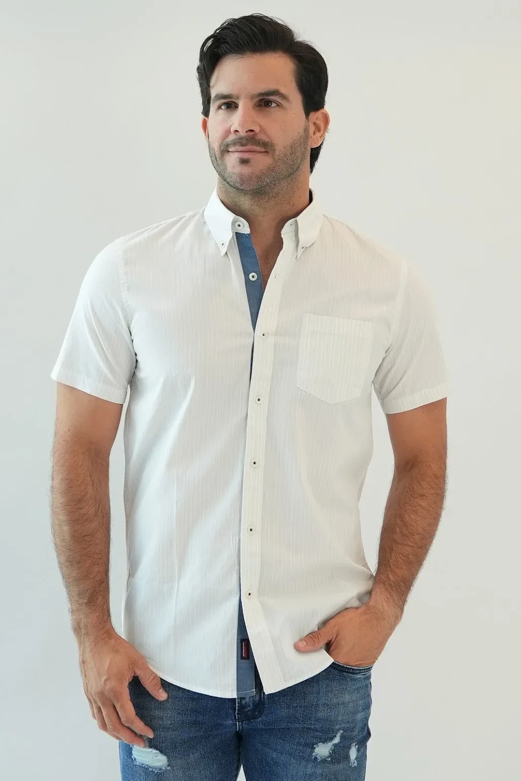 Camisa Hummer para caballero diseño a Rayas