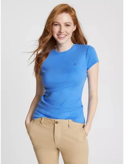 Camiseta Tommy Hilfiger para dama color celeste