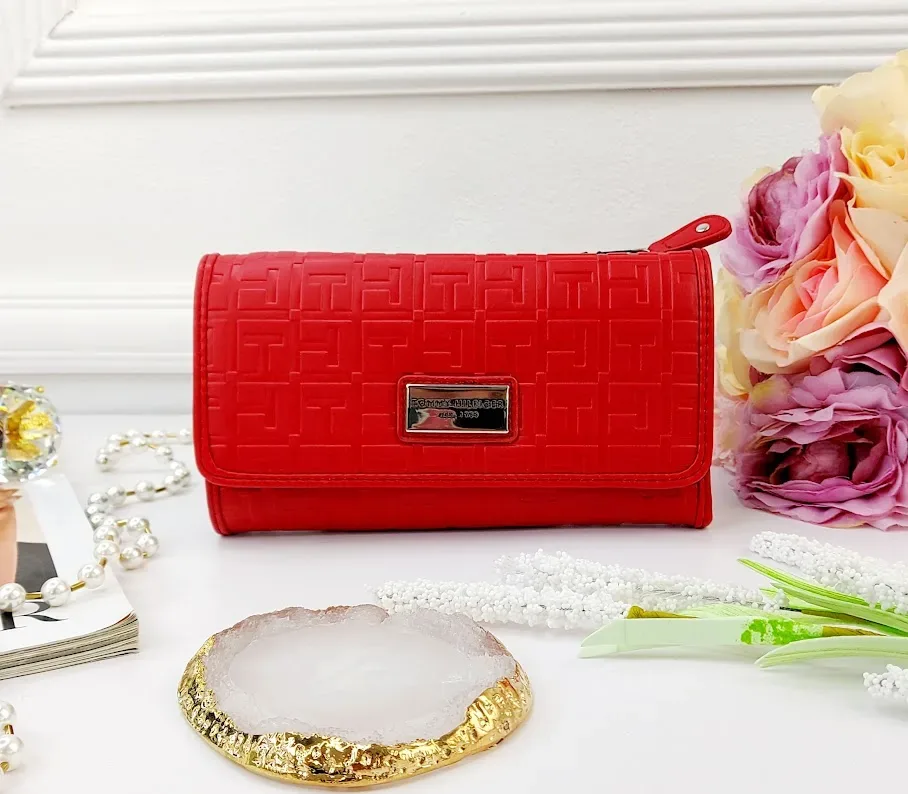 Cartera Tommy Hilfiger para dama color rojo