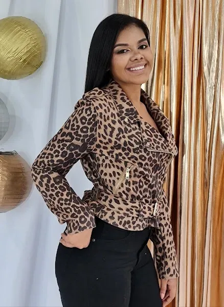 Jacket Bohme para dama animal print