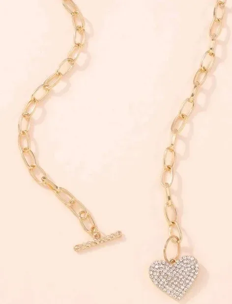 Collar de fantasía para dama color dorado