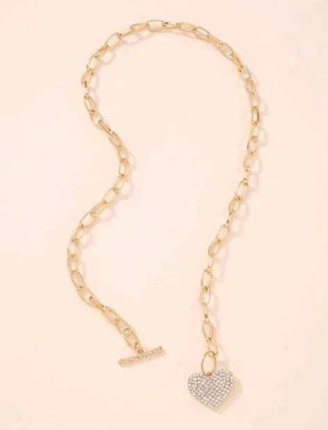 Collar de fantasía para dama color dorado