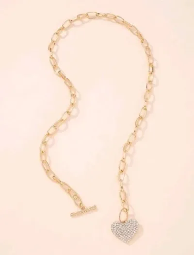 Collar de fantasía para dama color dorado