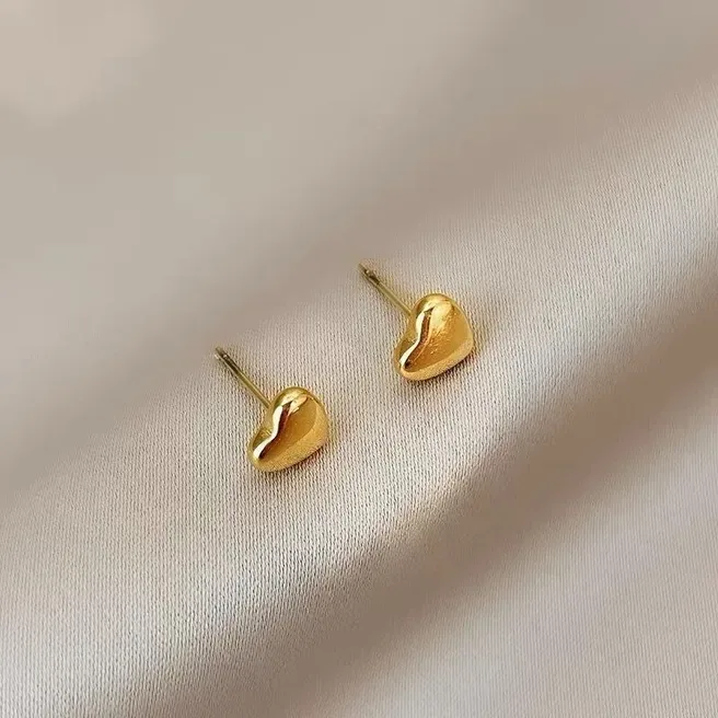 Aretes acero inoxidable para dama color dorado